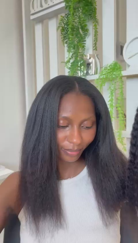 Kinky Straight - Human hair